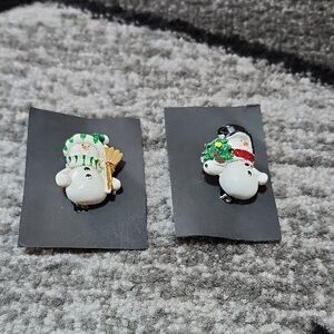 VINTAGE HANDCRAFTED SNOWMAN BROOCH PIN